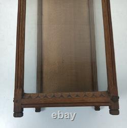 Antique Chapel Display Cabinet for statue hand carved wood gothic gorgeous, glas