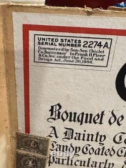 Antique Chiclets Candy Chewing Gum Country Store Display Box Glass Fleer Pepsin Antique Chiclets Candy Chewing Gum Country Store Display Box Glass Fleer Pepsin