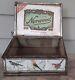 Antique Cigar Store Tin & Glass Counter Display Case With Norwood Cigar Ad