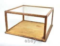 Antique Circa 1900 Oak & Glass General Store Counter Top Display Cabinet