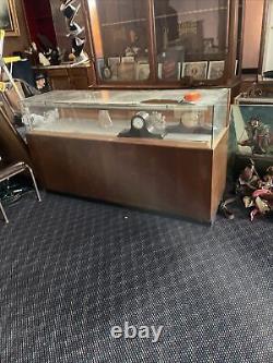 Antique Counter showcase 70.25 x 21.5 D times 40 inch H