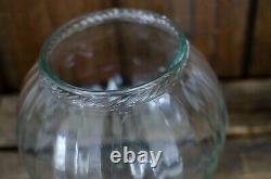 Antique Country Store Candy Display Counter Glass Jar Original LID Grocery Old