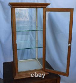 Antique Country Store Countertop Showcase Keen Kutter advertising on Glass