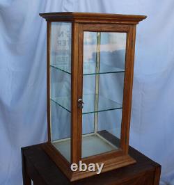 Antique Country Store Countertop Showcase Keen Kutter advertising on Glass