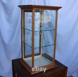 Antique Country Store Countertop Showcase Keen Kutter advertising on Glass