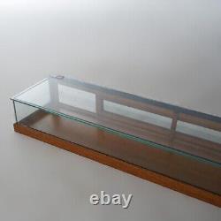 Antique Country Store Oak Framed Glass Tabletop Jewelry Display Showcase C1910