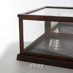 Antique Country Store Oak & Glass Flat Top Sun Mfg. Counter Display Case, c1900
