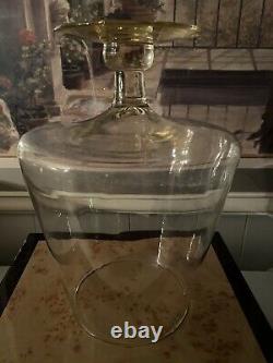 Antique Empoli General Store Glass Candy Jar Apothecary Display 16.5