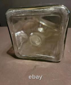 Antique Franklin Caro Co Apothecary Store Candy Jar Heavy Glass Coca Cola Pepsin