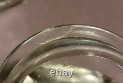 Antique Franklin Caro Co Apothecary Store Candy Jar Heavy Glass Coca Cola Pepsin