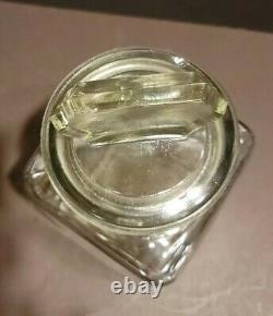 Antique Franklin Caro Co Apothecary Store Candy Jar Heavy Glass Coca Cola Pepsin