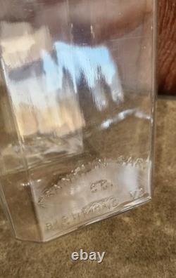 Antique Franklin Caro Co Store Candy/Gum Glass Jar & Lid