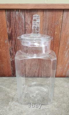 Antique Franklin Caro Co Store Candy/Gum Glass Jar & Lid