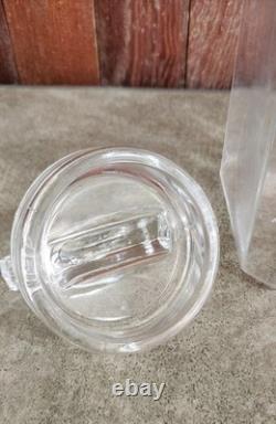 Antique Franklin Caro Co Store Candy/Gum Glass Jar & Lid
