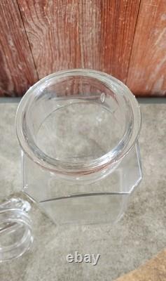 Antique Franklin Caro Co Store Candy/Gum Glass Jar & Lid