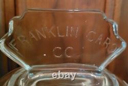 Antique Franklin Caro Co Store Candy/Gum Glass Jar & Lid