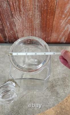 Antique Franklin Caro Co Store Candy/Gum Glass Jar & Lid