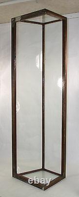 Antique General Store Copper Sheathed Wood & Glass Display Case Oblong 00401010