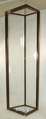 Antique General Store Copper Sheathed Wood & Glass Display Case Oblong 00401010