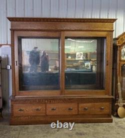 Antique General Store Display Cabinet