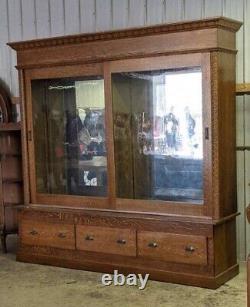 Antique General Store Display Cabinet