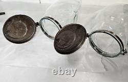 Antique General Store Glass Candy / Cookie Apothecary Display Jars with covers