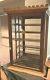 Antique General Store Showcase Ribbon Spool Sewing Cabinet Glass Display Case