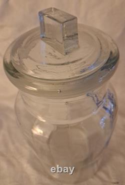 Antique Glass General Store Counter Jar Advertising PRODUCTOS FENIX From Mexico