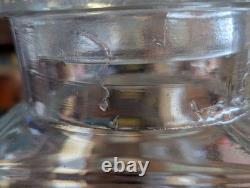 Antique KIS-ME GUM CO 11 Embossed Glass Louisville KY Candy Glass Jar