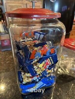 Antique Large Medium Smal Lance Peanut Cracker Store Jar Heavy Glass All 3 Items