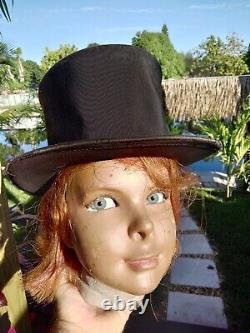 Antique Mannequin head Display with Glass Eyes look NR