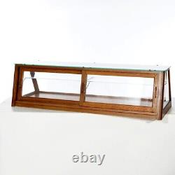 Antique Oak & Glass Columbus Showcase Table Top Country Store Display Case, 1920