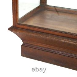 Antique Oak & Glass Country Store Floor Display Cabinet C1910