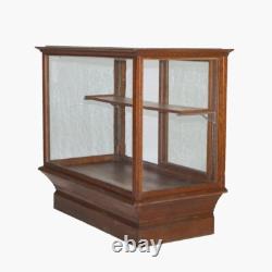Antique Oak & Glass Country Store Floor Display Cabinet C1910