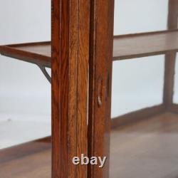 Antique Oak & Glass Country Store Floor Display Cabinet C1910
