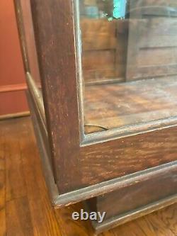 Antique Oak / Glass Display Cabinet, Sun Mfg. Co, Humidor, Country Store, c. 1900