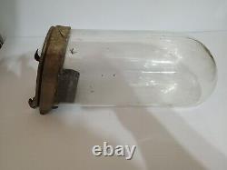 Antique Panay Horizontal Show Glass Jar Display 16 Long