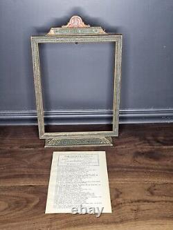 Antique Patrick Hiss Counter Display Frame Clothing Store + 1920s Ad Norwalk OH