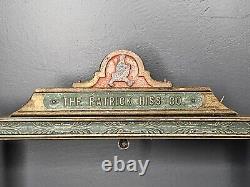 Antique Patrick Hiss Counter Display Frame Clothing Store + 1920s Ad Norwalk OH