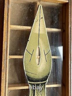 Antique Pen Store Counter Nib Display Case C. Howard Hunt Pen Co. Glass / Wood