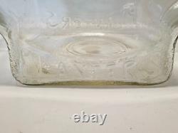 Antique Planters Peanuts Glass Fish Bowl Salted Peanuts Store Display Jar