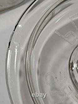 Antique Planters Peanuts Glass Fish Bowl Salted Peanuts Store Display Jar