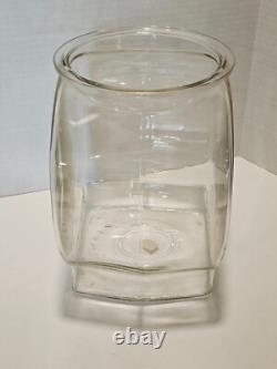 Antique Planters Peanuts Glass Fish Bowl Salted Peanuts Store Display Jar