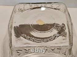 Antique Planters Peanuts Glass Fish Bowl Salted Peanuts Store Display Jar