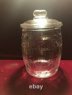 Antique Planters Peanuts Store Display Glass Jar Made in the USA