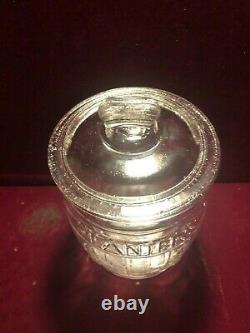 Antique Planters Peanuts Store Display Glass Jar Made in the USA