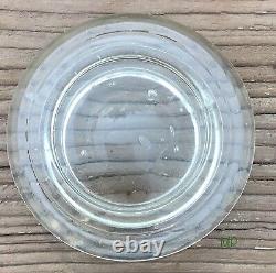 Antique Reeds Counter Candy Jar With Partial Paper Label And Embossing