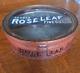 Antique Rose Leaf Glass Top Tea Can/tin Store Display