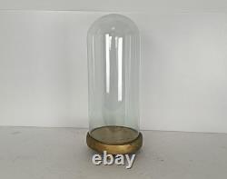 Antique Round Hand Blown Glass Dome Globe Steampunk Display 14.17 D 5.9
