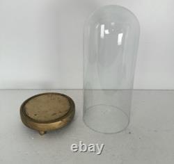 Antique Round Hand Blown Glass Dome Globe Steampunk Display 14.17 D 5.9